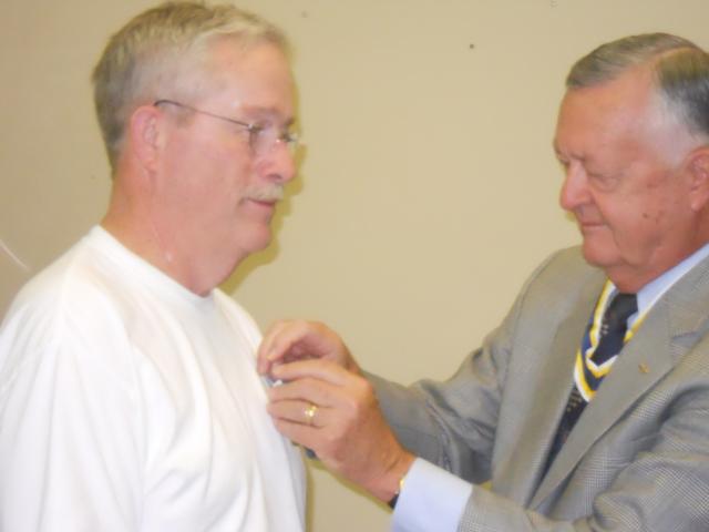 Jim Smith is awarded the EMS Provider of the Year by the Sons of the American Revevolution at the July Membership Meeting.